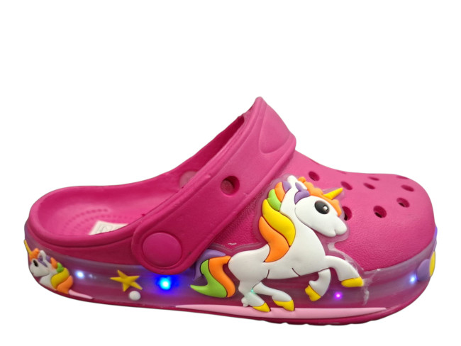 Svetleća dečija papuča MSY24D/A2 rose red