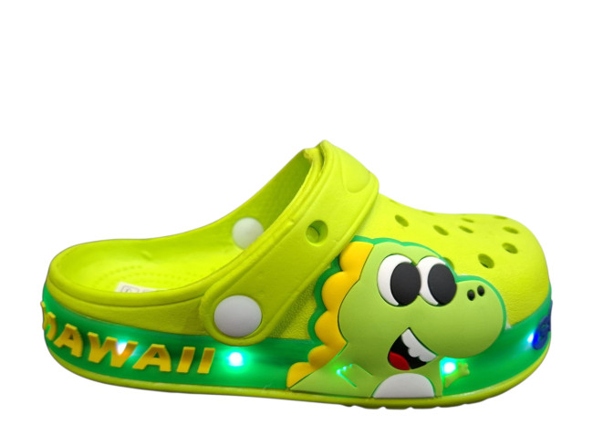 Svetleća dečija papuča MSY24D/A3 green