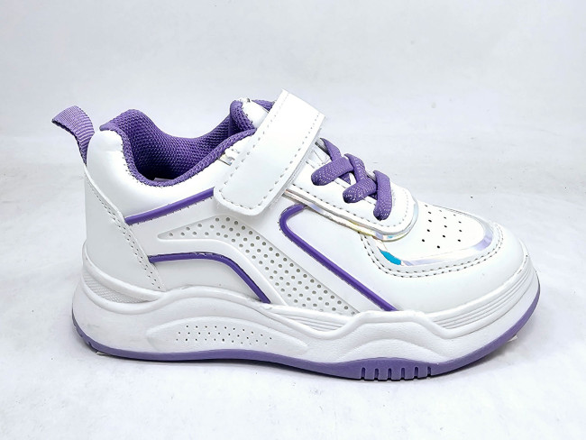 Udobna dečija patika MV-168 white purple, bela	