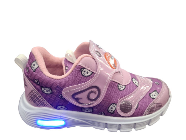 Udobna svetleća dečija patika M014/021 lila