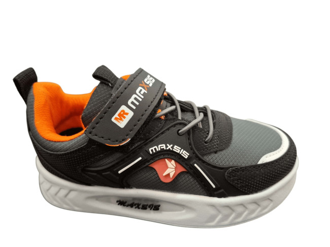 Udobna svetleća dečija patika M501/614 fume-siyah