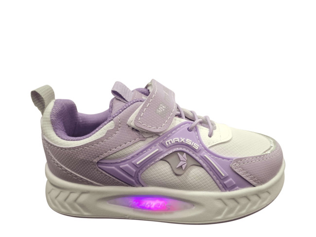 Udobna svetleća dečija patika M501/614 lila-beyaz