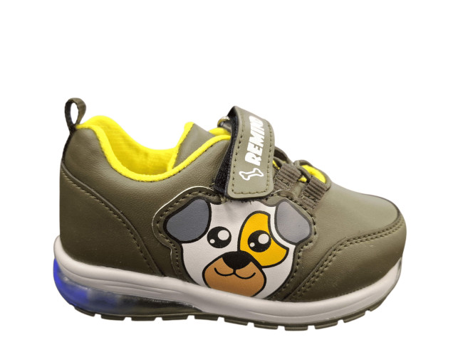Udobna svetleća dečija patika M525/1071 haki