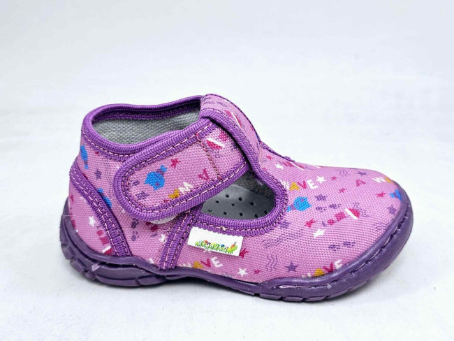 Dečija patofna sa kožnim anatomskim uloškom M04/6, ljubičasta Dečija patofna sa kožnim anatomskim uloškom M04/6, ljubičasta