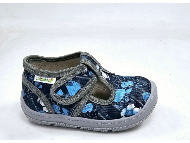 Dečija patofna sa kožnim anatomskim uloškom M04 grey football, plava Dečija patofna sa kožnim anatomskim uloškom M04 grey football, plava