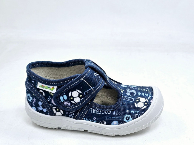 Dečija patofna sa kožnim anatomskim uloškom M04 navy play, plava Dečija patofna sa kožnim anatomskim uloškom M04 navy play, plava