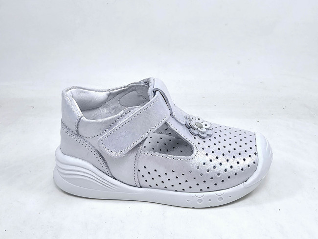 Kožna dečija sandala sa anatomskim uloškom MSB 1/3, siva