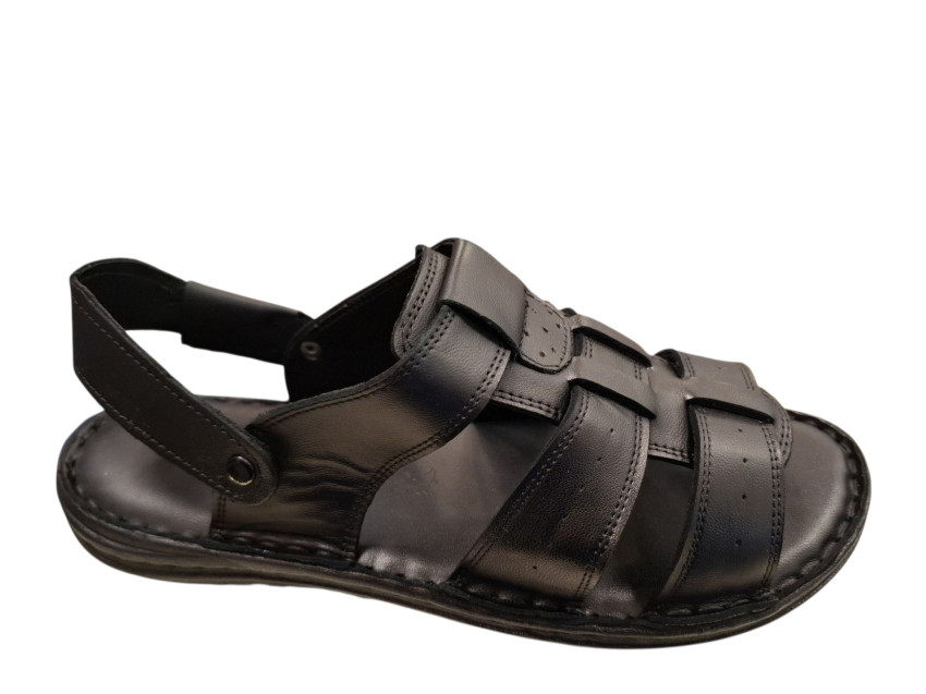 Kožna muška sandala M422 siyah