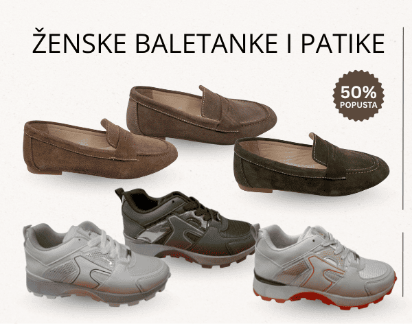 Akcija ženske baletanke i patike