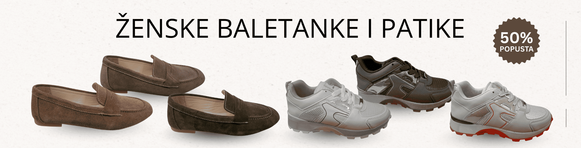 Akcija ženske baletanke i patike