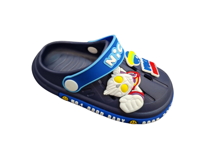 Udobna dečija papuča za plažu M1058-2 dark blue