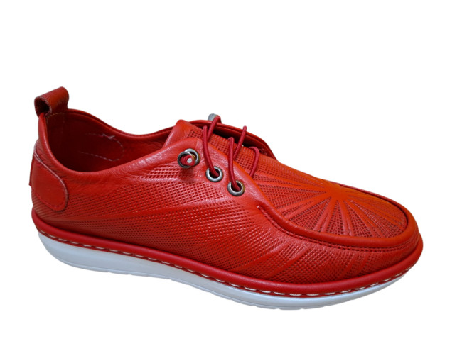  Moderna udobna ženska kožna cipela M20BK kirmizi