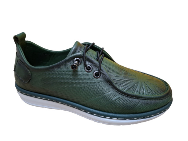  Moderna udobna ženska kožna cipela M20BK yesil