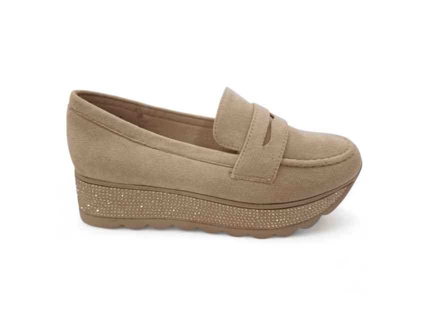 Udobna ženska cipela MJM198 beige suede