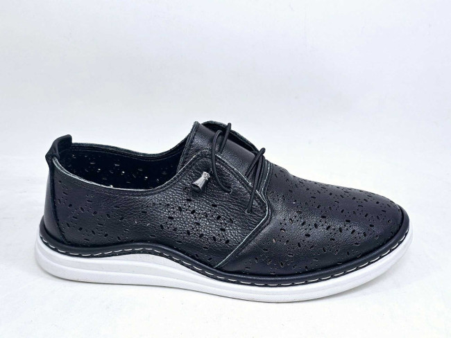 Kožna ženska cipela M13003 crna