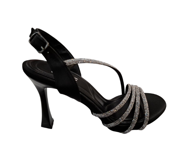 Ženska sandala MC241 siyah saten